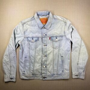 Levi's Trucker Jacket Light Wash Denim Jean Jacket Size M